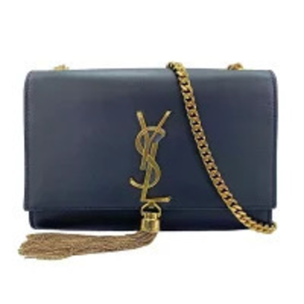 Saint Laurent Yves Kate Tassel Shoulder Bag Black